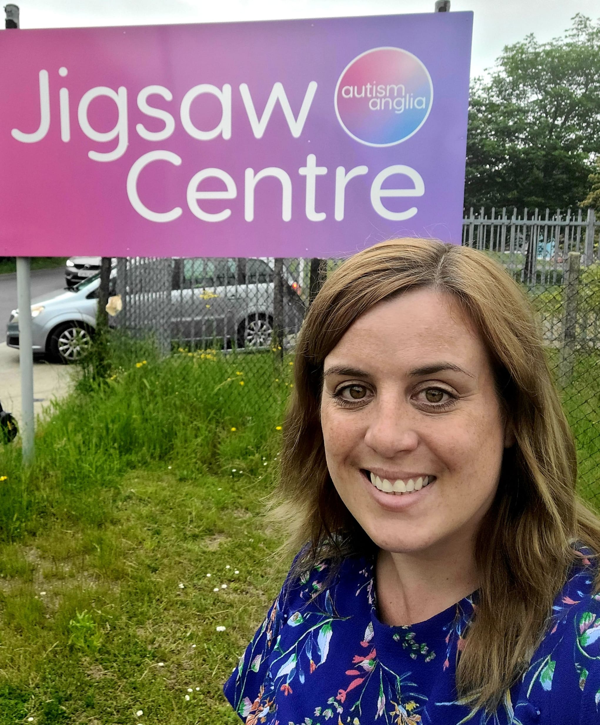 Hayley Favell outside the Autism Anglia Jigsaw Centre in Colchester