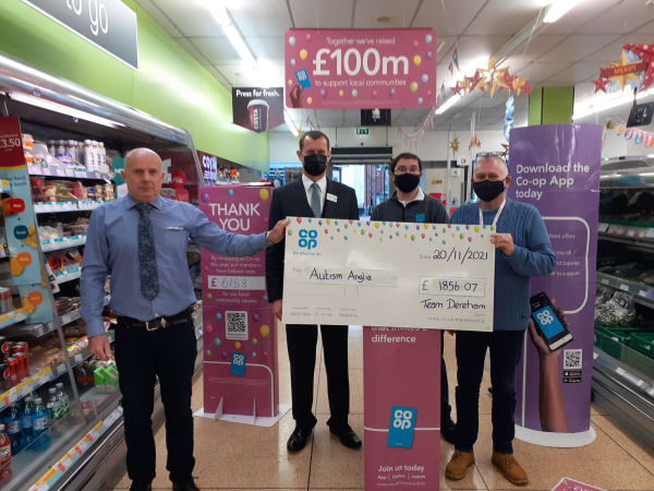 Co-op East Dereham’s generous donation to help local autistic adults